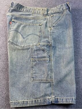 Vintage Y2K 2003 Levis Carpenter Denim Shorts Mens Size 42 Blue Jorts